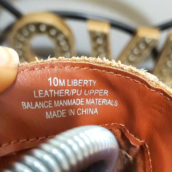 Crown Vintage Liberty Womens Brown Leather Block Heel Ankle Booties 10 - Picture 8 of 8